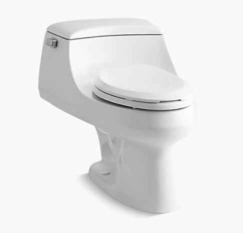 One piece french curve toilet Kohler